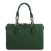 Geanta dama din piele naturala verde inchis